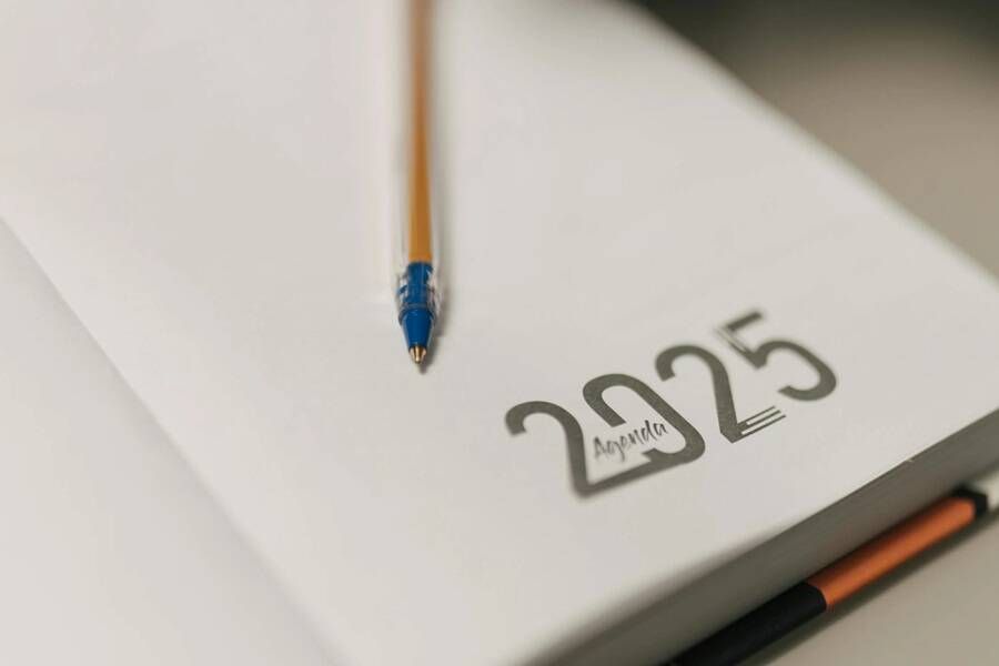 Kalender des Jahres 2025