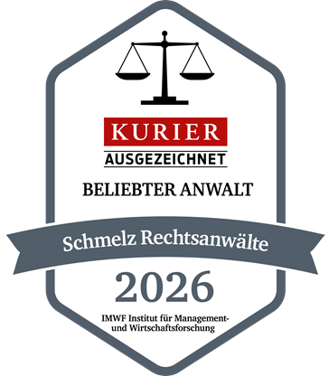 Siegel des Kurier "Beliebter Anwalt"