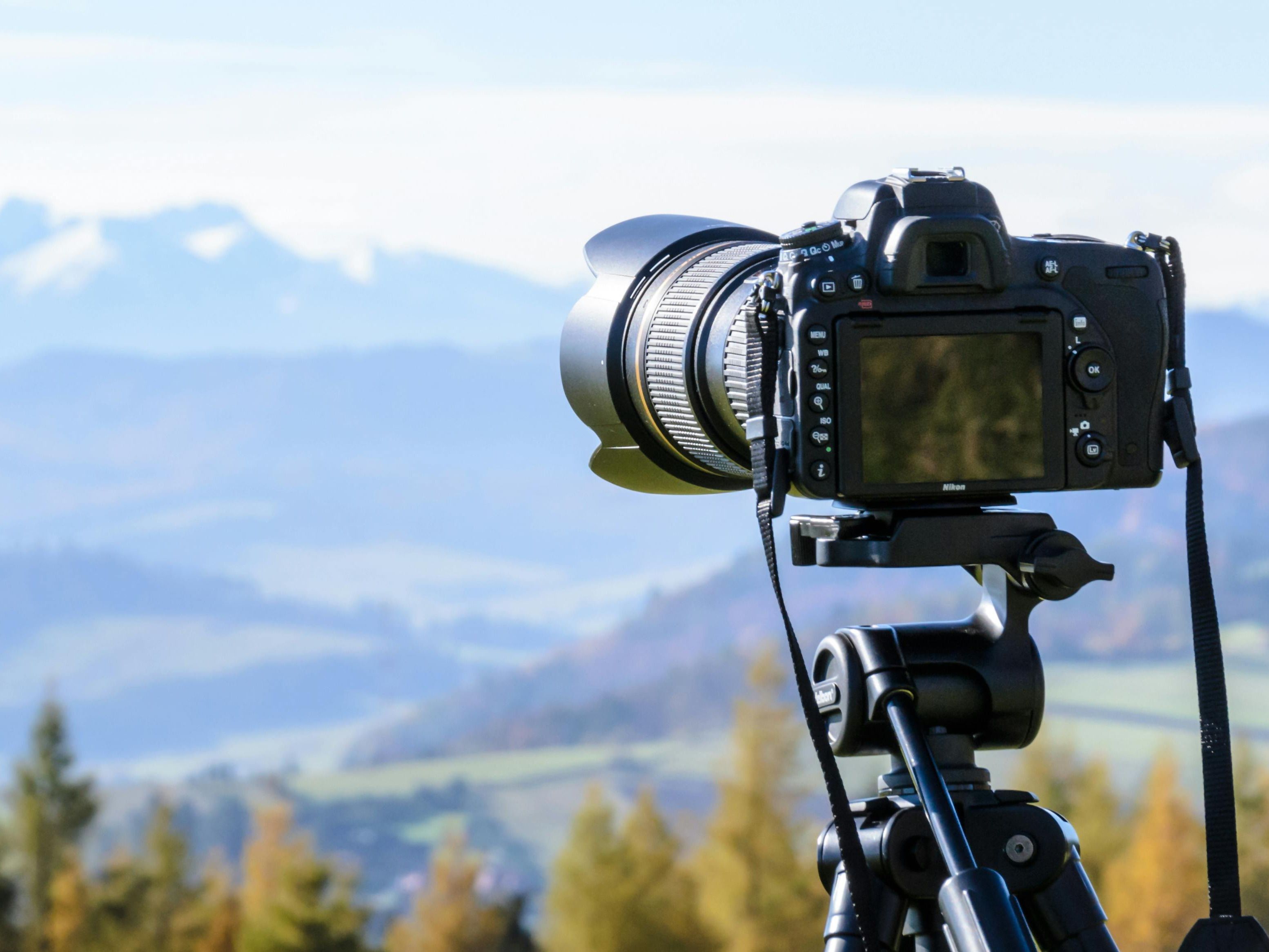 Kamera auf Berge gerichtet